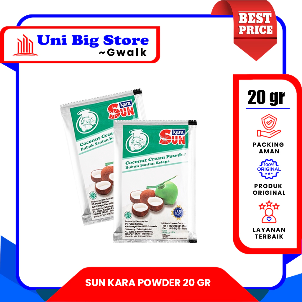 

Sachet SUN KARA SANTAN BUBUK SACHET - 20 gr
