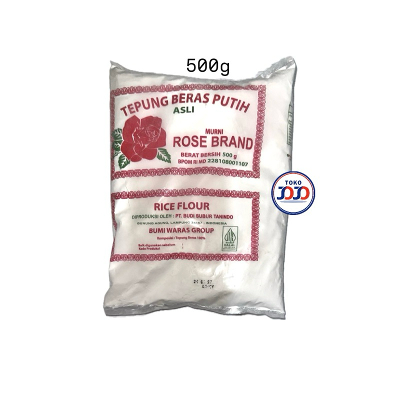 

Tepung Beras Putih Asli Rose Brand 500 gram - Tepung Rose Brand, Tepung Beras, Rice Flour, Tepung Beras Premium