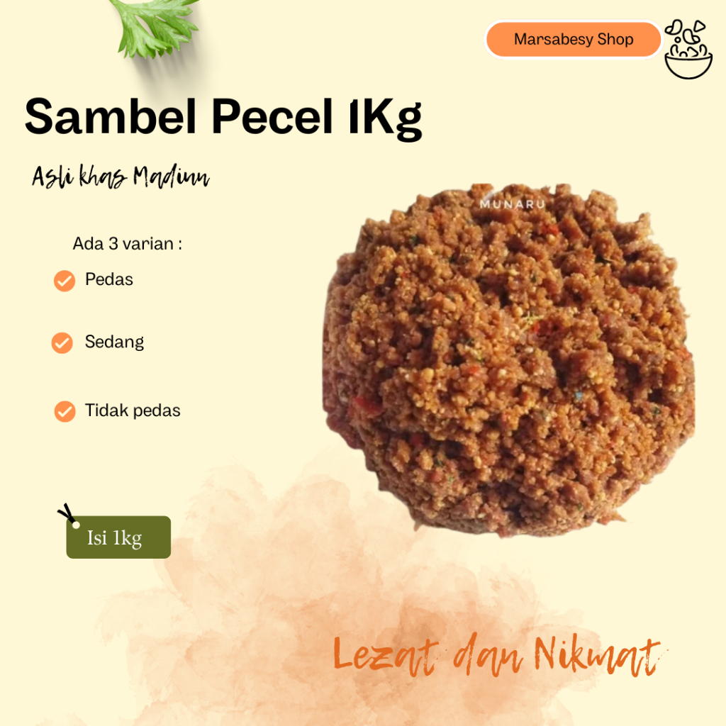

NEW Sambel Pecel 1Kg Fresh Bumbu Sambal Pecel Madiun MURAH BERKUALITAS