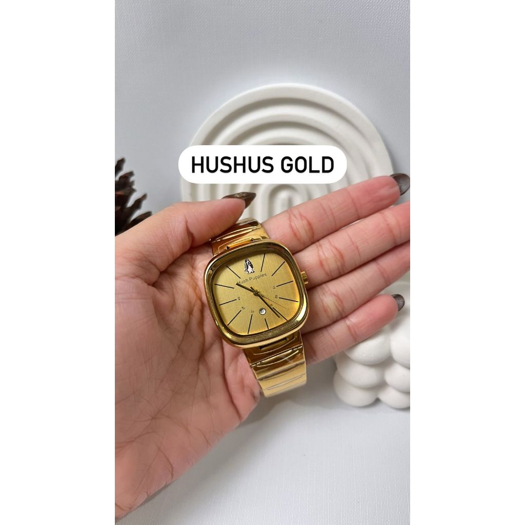 HP Jam Tangan Wanita Cewek Petak 3.5CM Tanggal Aktif Jam Tangan Fashion Best Seller Hush Puppies