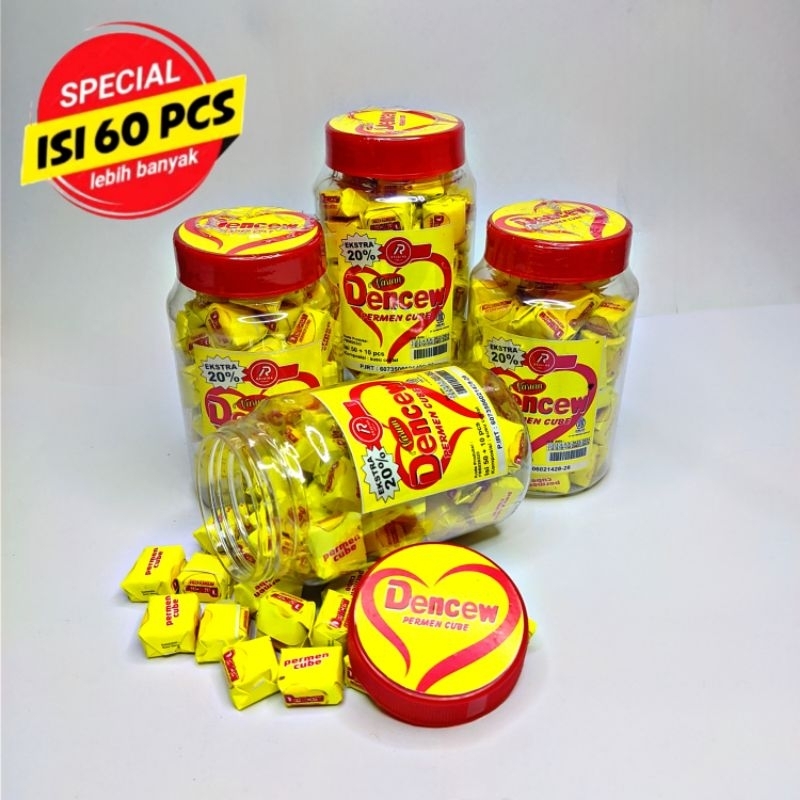 

Permen Cube Dencew isi 60pcs bukan Dancow Halal enak