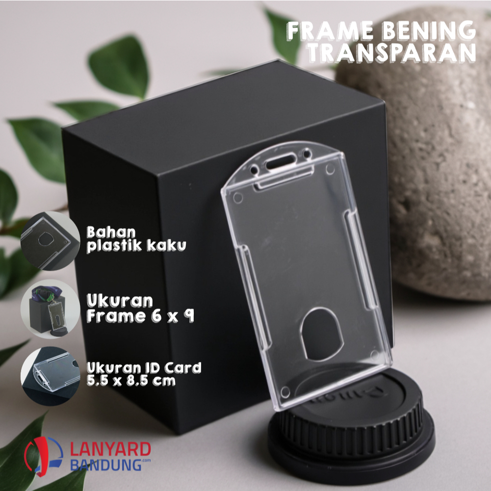

card holder id card BENING TRANSPARAN / BENING KACA. frame idcard casing card