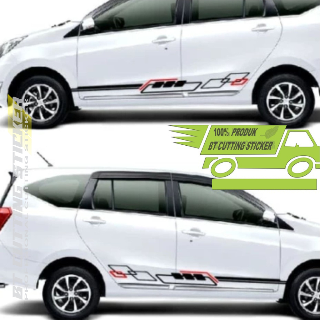 CLY22 stiker mobil calya stiker toyota calya sigra stiker mobil variasi calya striping calya