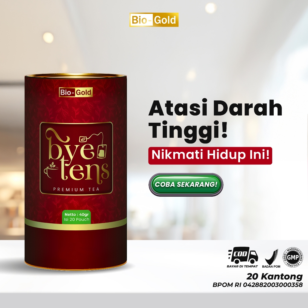 

Bye Tens - Obat Hipertensi Premium Tea Daun Teh Hijau, Seledri, dan Mengkudu Untuk Darah Tinggi BPOM