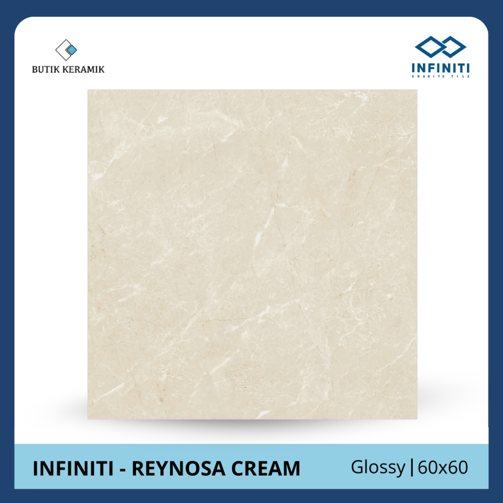 Granit 60x60 Glossy | Infiniti | Reynosa Series | Glossy | Grade A / KW 1 | Keramik Lantai I Geranit