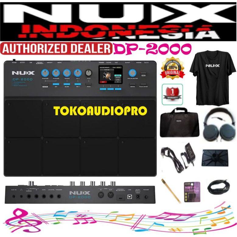 Drum Pad Nux DP-2000 Percussion Pad Nux DP2000 Drum Pad Perkusi Pad