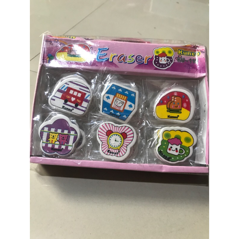 

penghapus bentuk lucu isi 24