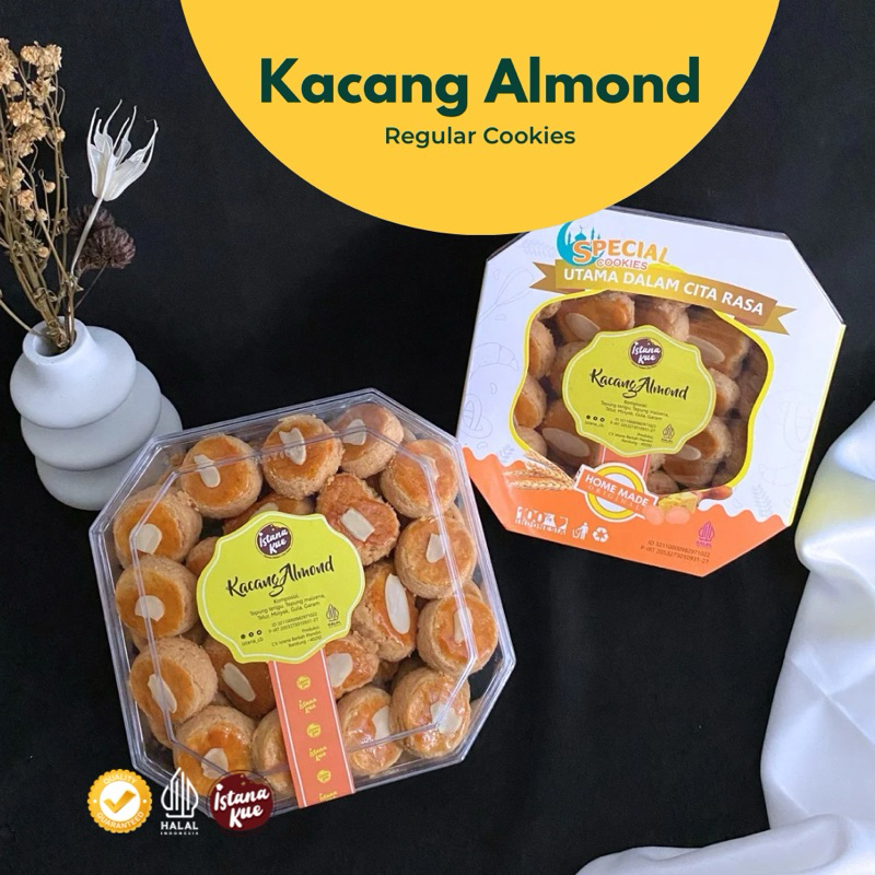 

Kue Kering Istana KACANG ALMOND Reguler Cookies Stoples Segi 8