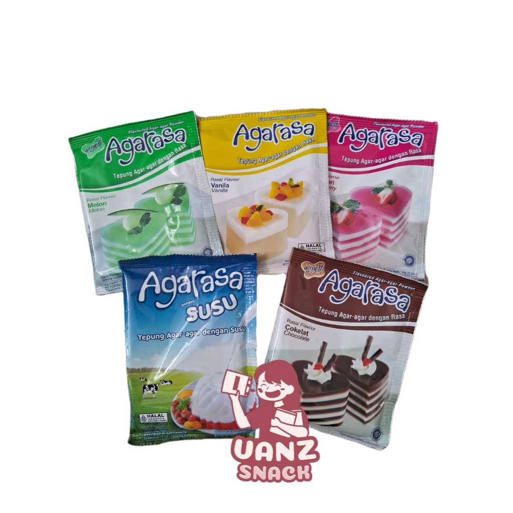 

Agarasa tepung agar-agar dengan berbagai rasa rasa