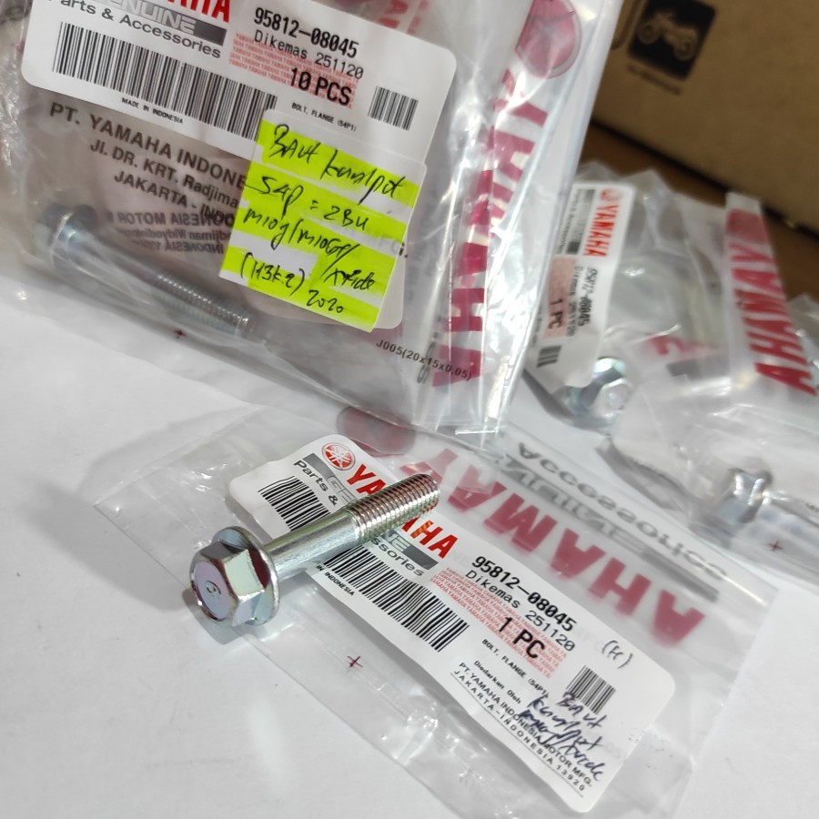 Baut Gantungan Knalpot Mio J, Mio GT, Soul GT 95812-08045