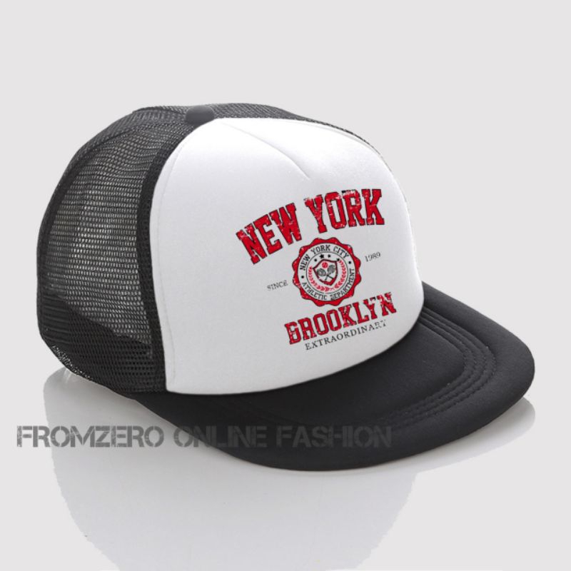 PROMO Topi Snapback Trucker Jaring Pria Terbaru Berlogo New York