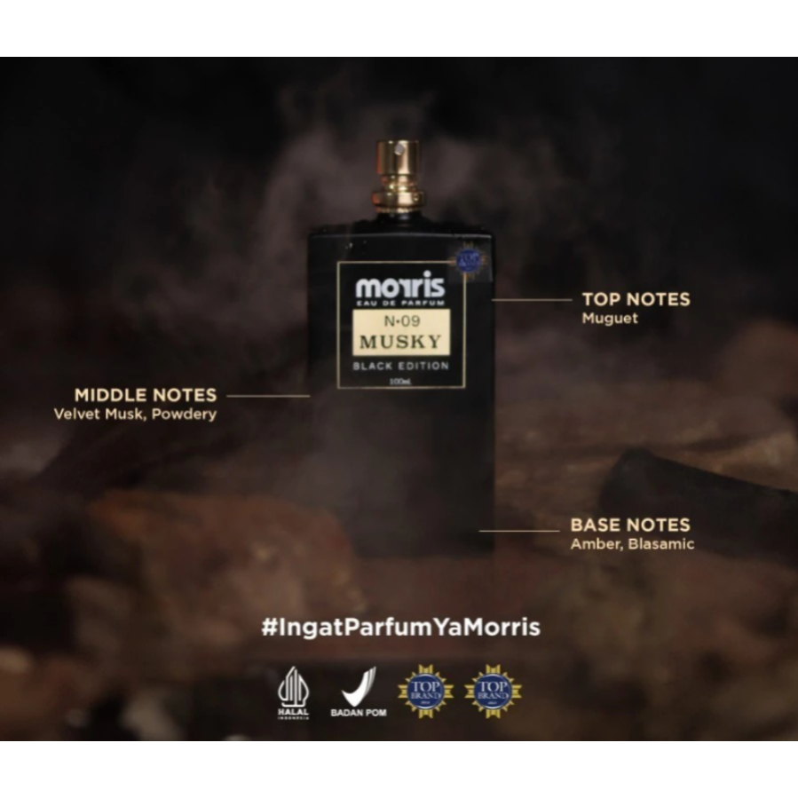 RADYSA - Morris Eau De Parfum Black Edition 100ml - Parfum Pria Morris Parfume