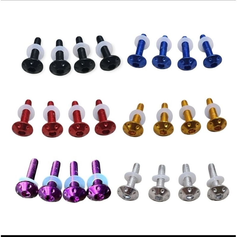 PAKET 4PCS BAUT VISOR BAUT PROBOLT VISOR WINSIELD NMAX TURBO PCX LEXY NMAX NEW NMAX OLD ORI THAILAND