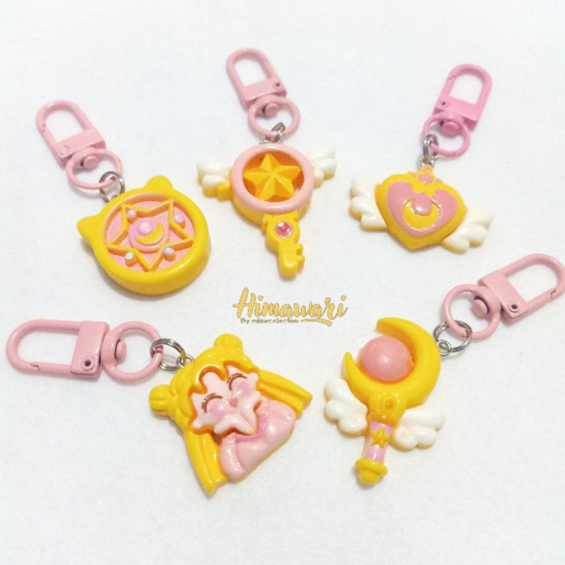 Bag charm sailormoon lucu // Gantungan sailormoon Tas // Bros aestetic