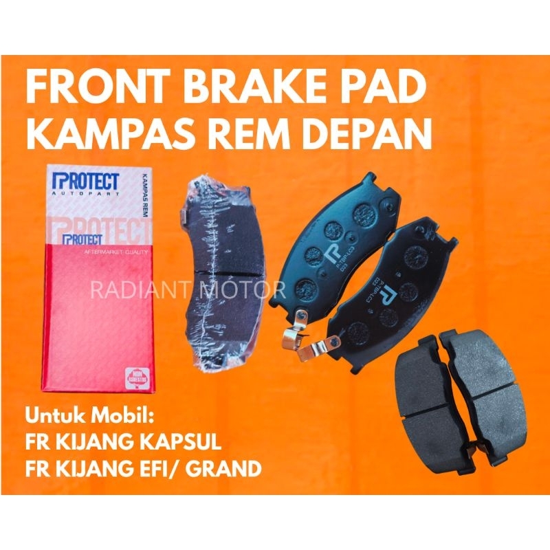 Kampas Rem Depan Front Brake Pad Protect – Kijang Kapsul, Kijang EFI/Grand