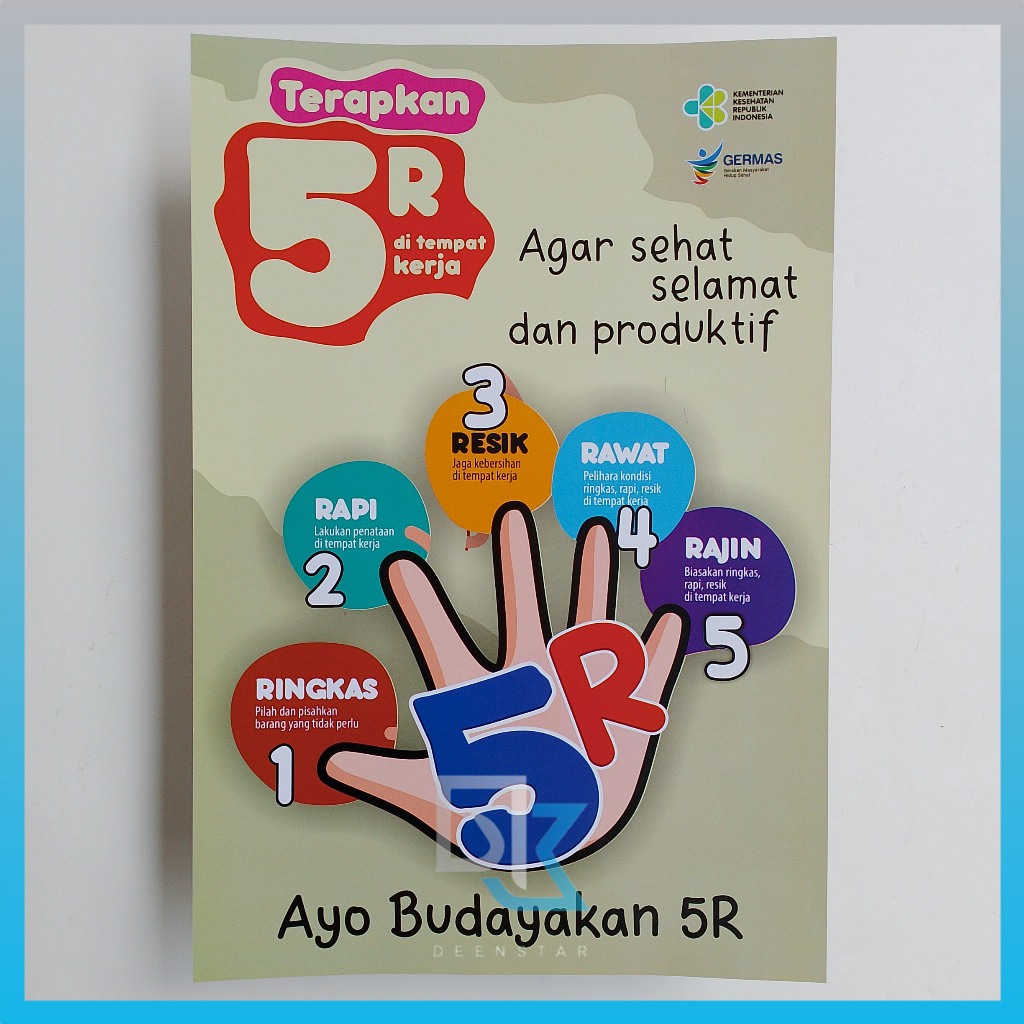 Poster Terapkan 5R, Budayakan 5R, Poster Lingkungan Kerja
