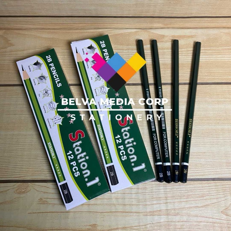 

ECER (1Pcs) Pensil STATION 1 2B/lulus Komputer