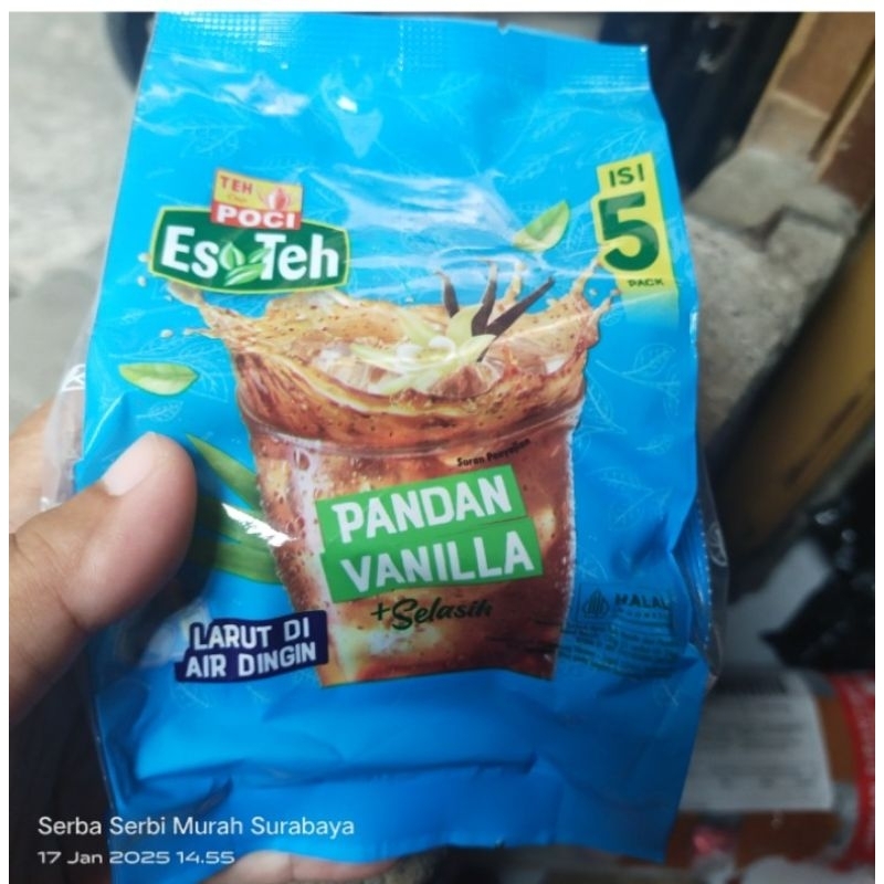 

teh poci es teh pandan vanila selasih