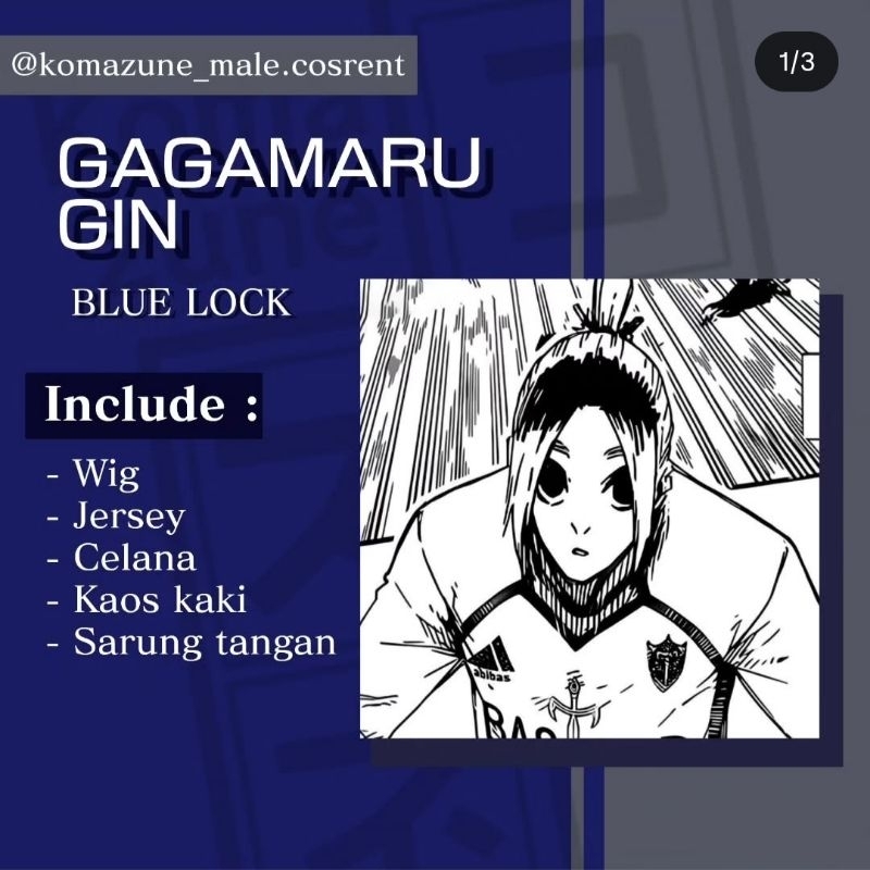 WTS Cosplay Gagamaru Gin Blue Lock