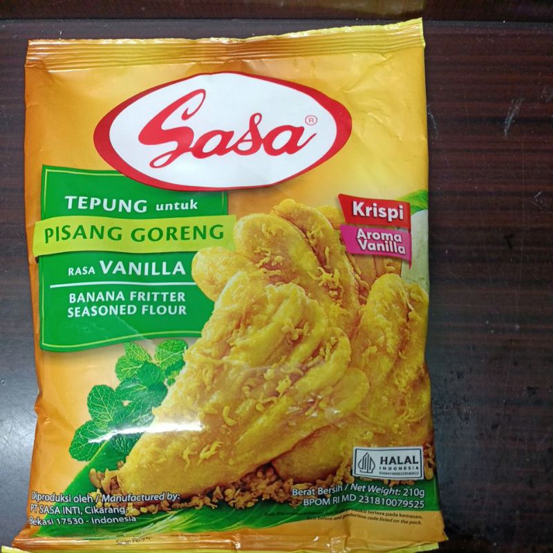 

SASA Tepung Pisang Goreng rasa Vanilla 210Gram
