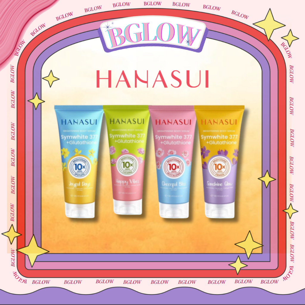 HANASUI   BRIGHTENING BODY SERUM 180ML  | Cheerful Bliss | Joyful Days | Sunshine Glow | Happy Vibes