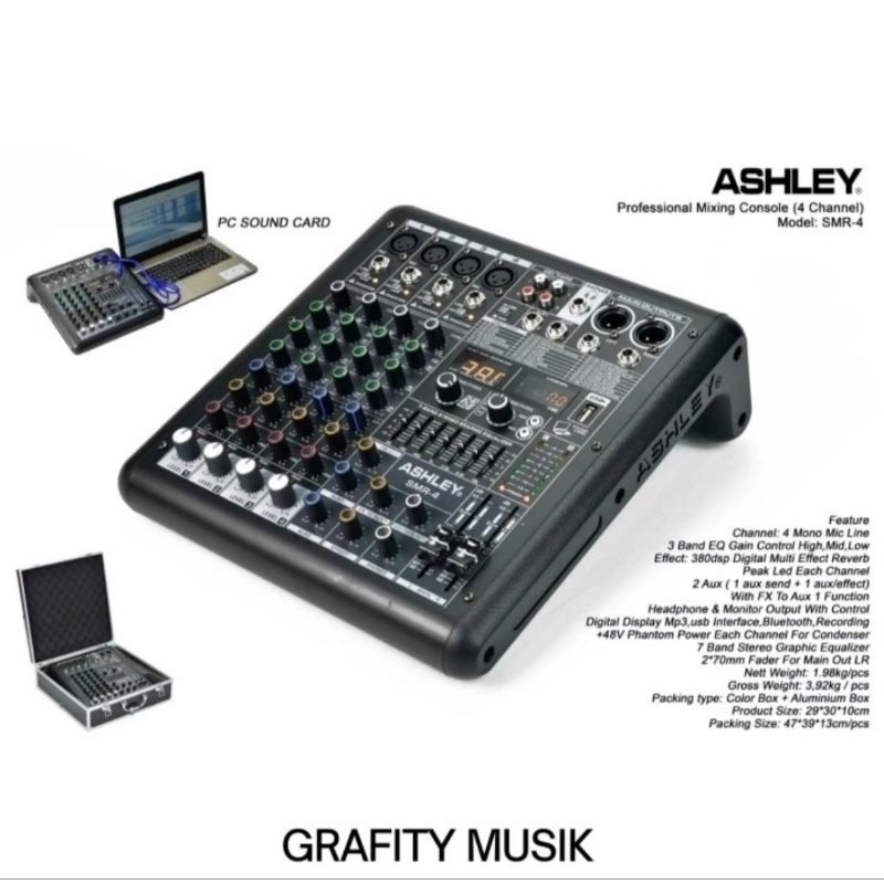 SMR 4 Mixer Audio ASHLEY SMR 4 - 4 Channel ORIGINAL