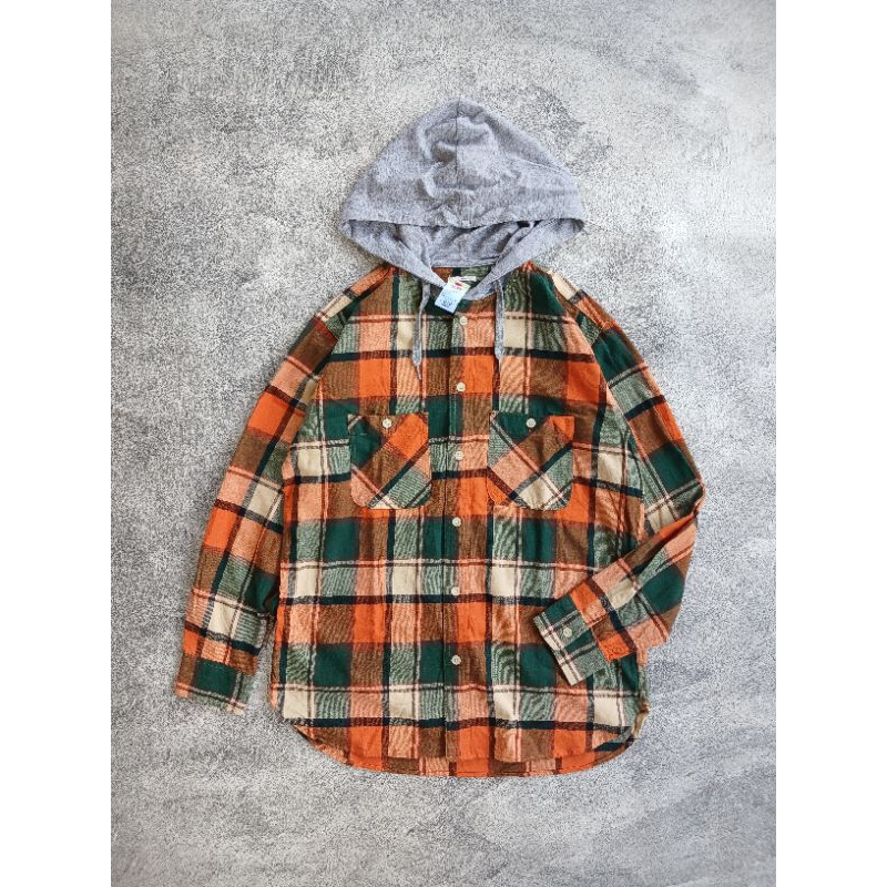 Flanel Hoodie GU by Uniqlo