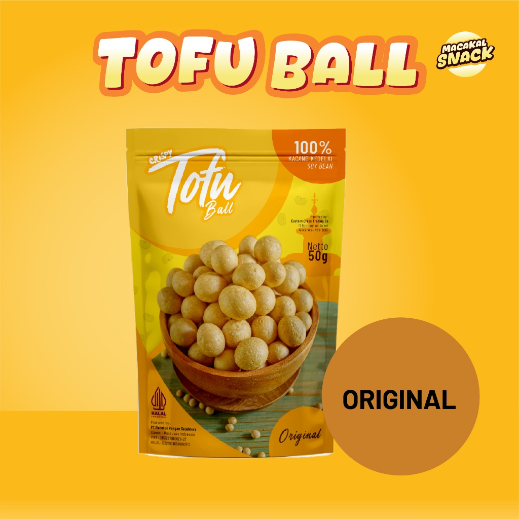 

Macakal-Tofu Ball Rasa Original 50g I Keripik Tahu Bulat Kering Mini Kemasan Premium