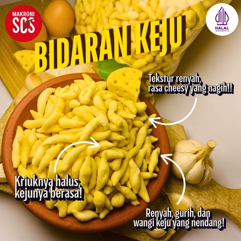 

Bidaran Keju Kemasan 1Kg Renyah Gurih