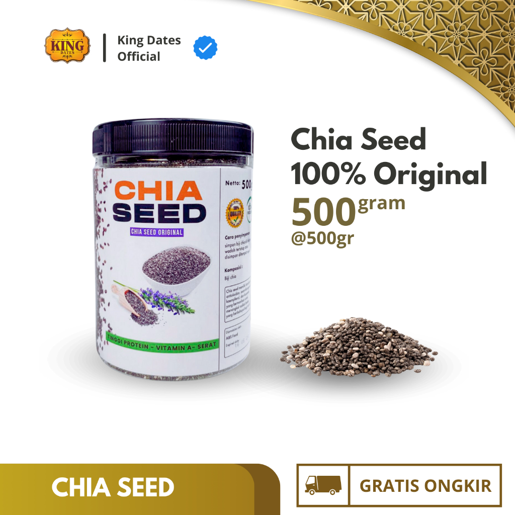 

Chia Seed Organic Biji Chia Organik Mexico Diet 100% Halal Premium 250gr & 500gr