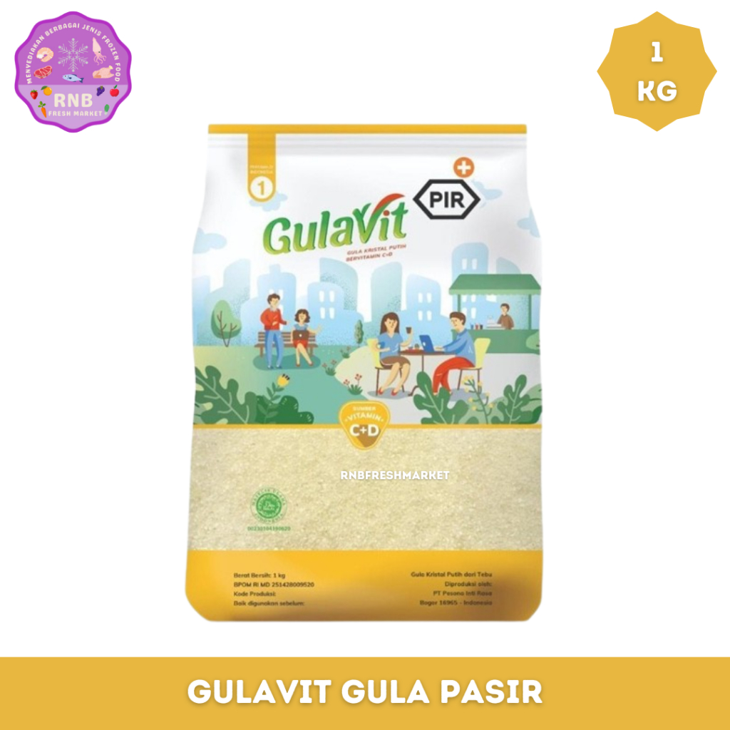 

Gulavit Gula Pasir Netto 1 Kg