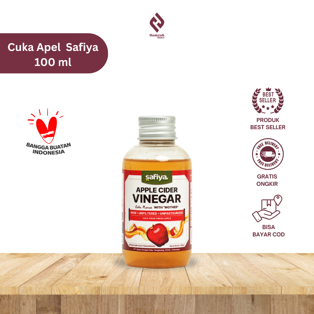 

Cuka Apel Safiya 100 ml - Cuka Murni Apple Cider Vinegar With Mother