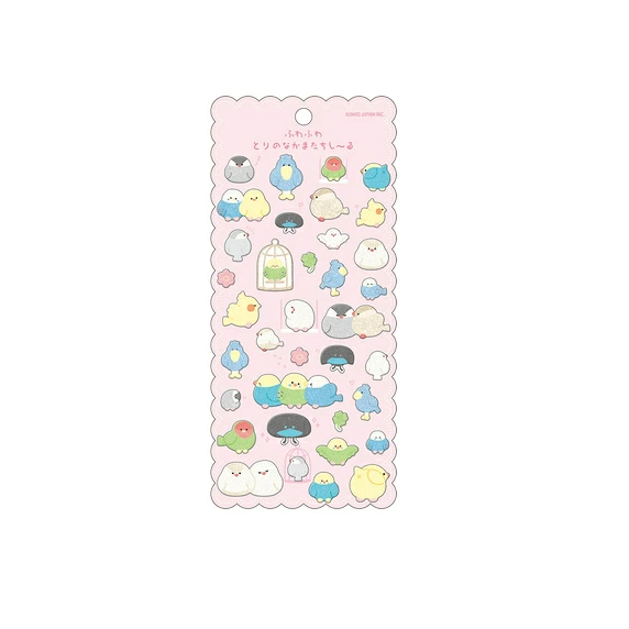 

Kamio Japan Fluffy Bird Friends Sticker