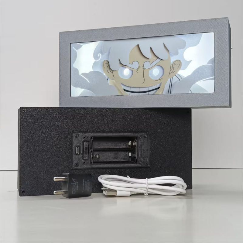 3d anime lightbox One Piece dekorasi kamar lampu LED