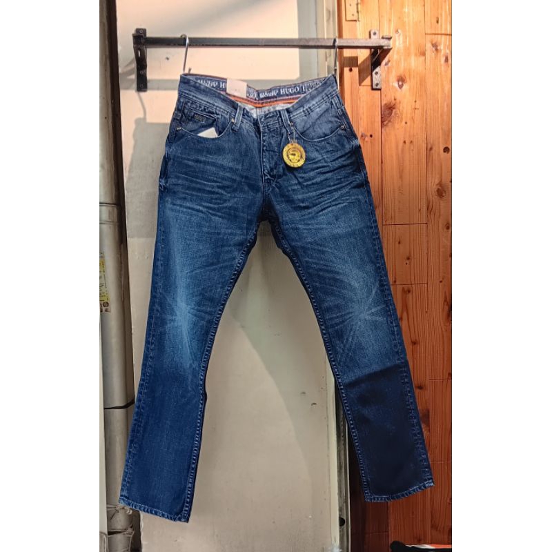 Hugo Body | Celana Panjang Denim Polos  Pria 27-38