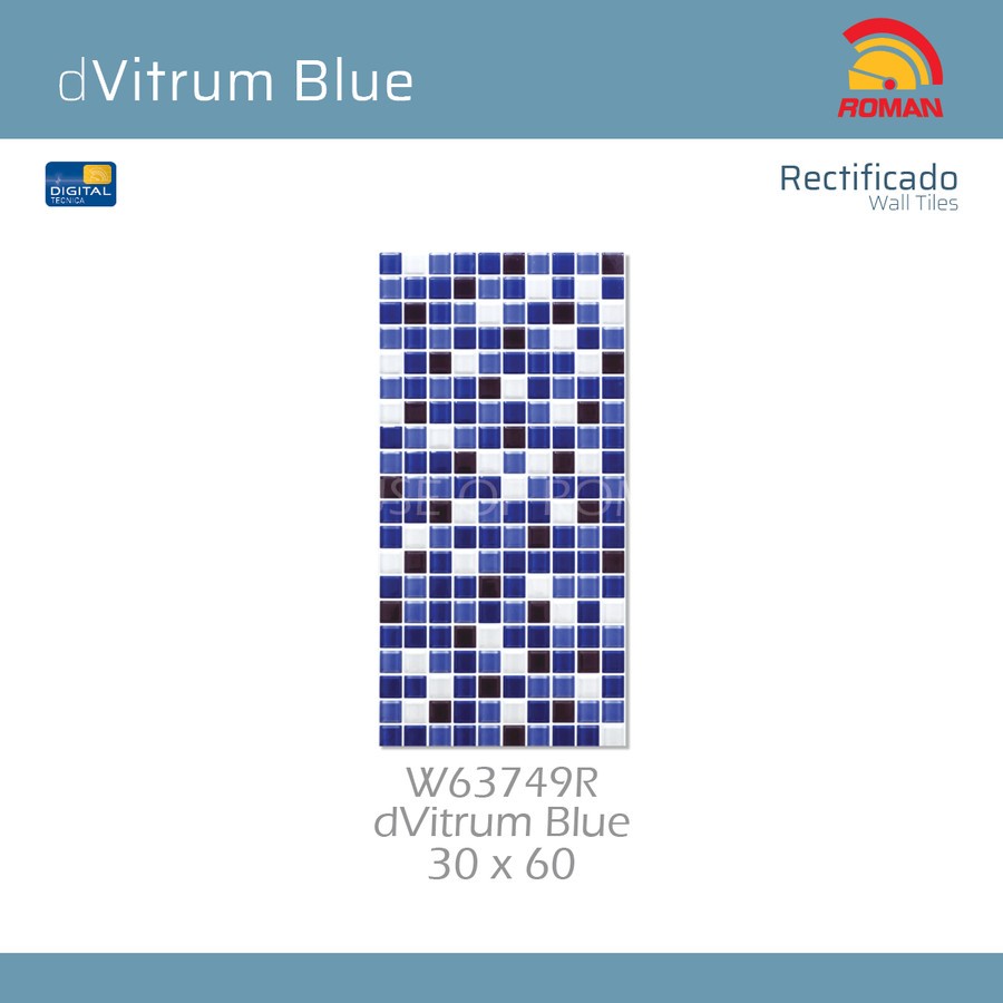 ROMAN KERAMIK dVitrum Blue 30x60R W63749R ROMAN KERAMIK