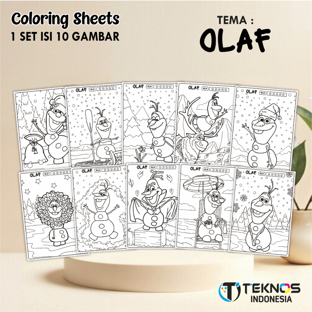 

[Whispers] KERTAS GAMBAR MEWARNAI ANAK A4 - LEMBAR MEWARNAI ANAK 1 SET ISI 10 LEMBAR GAMBAR - SERI 2