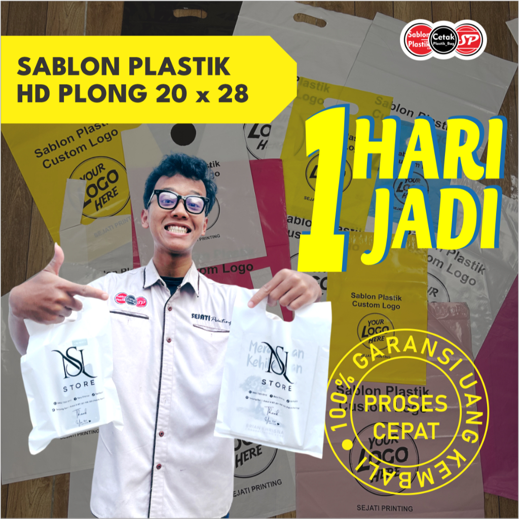 

Plastik Sablon Plong HD ukuran 20x28 FREE DESIGN bisa COD