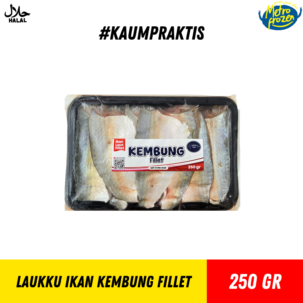 

LAUKKU Ikan Kembung Fillet 250gr //ikan kembung potong