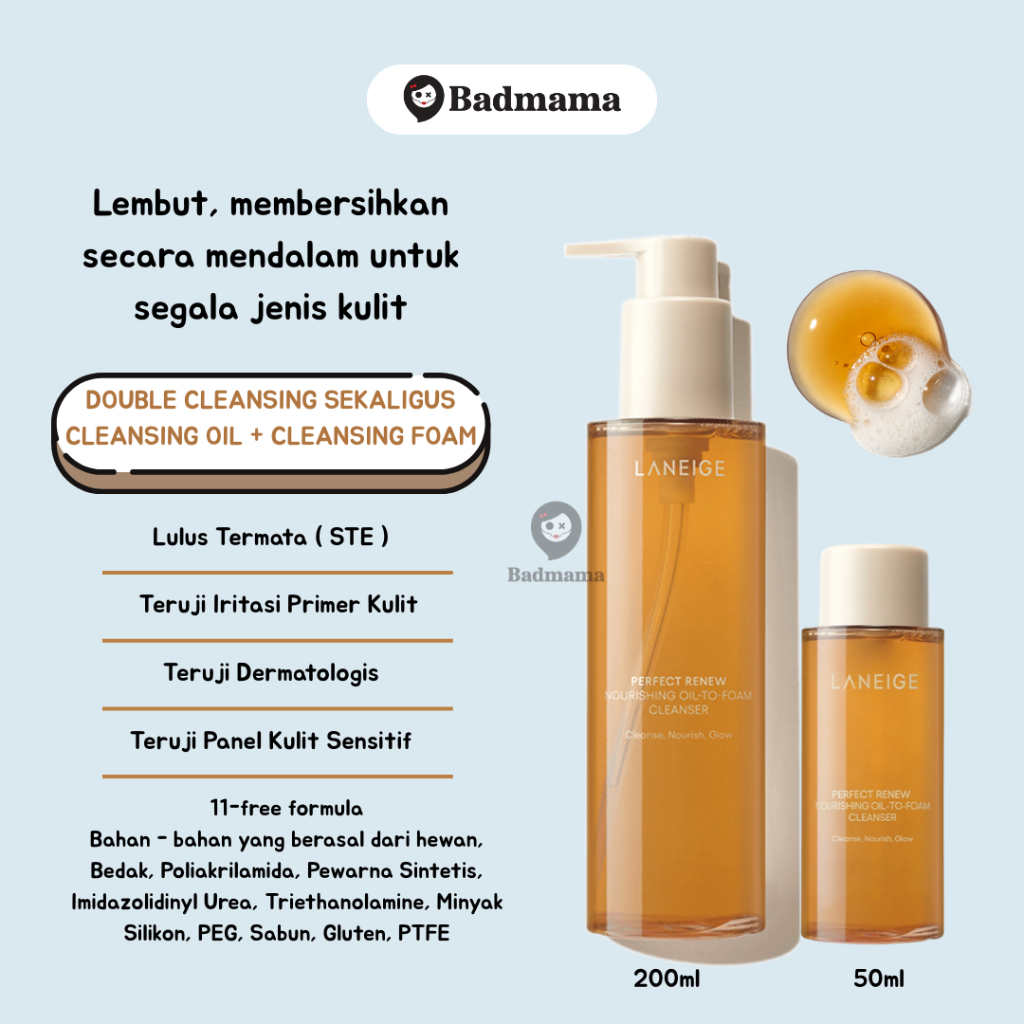 Laneige Perfect Renew Nourishing Oil To Foam Cleanser