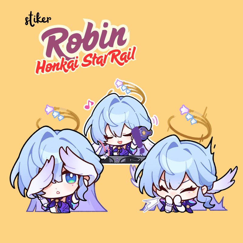 

STIKER ROBIN HSR | STICKER ROBIN HONKAI STAR RAIL 7 CM VINYL GLOSSY ANTI AIR