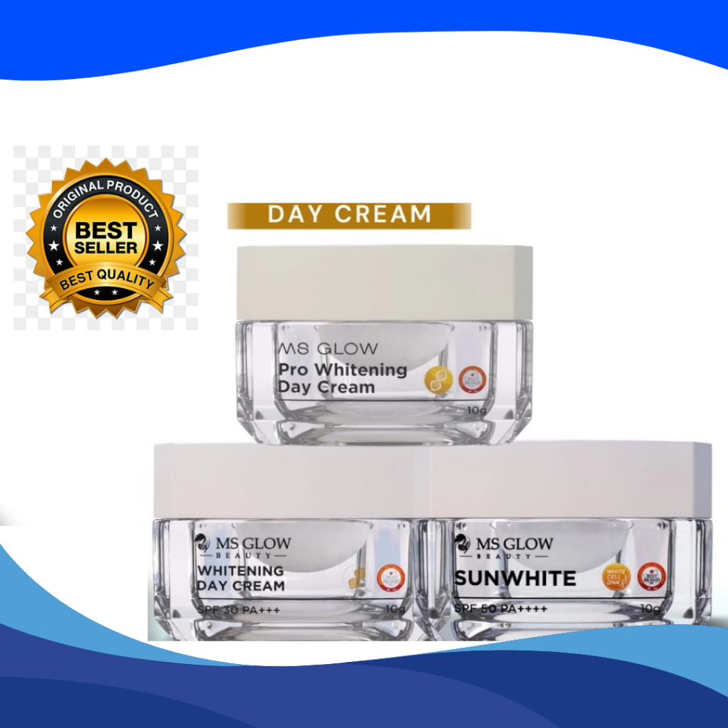 MS GLOW DAY CREAM - 12gr / CREAM SIANG MS GLOW / SUN GLOW MS GLOW / SUN WHTE MS GLOW