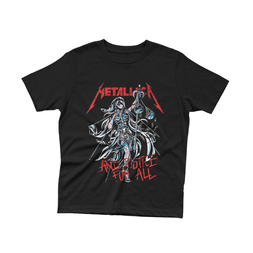 Baju Kaos Band Anak Metallica Baju Band 90 s Skena anak Momspridekids Bahan Katun Usia 1-12 Tahun
