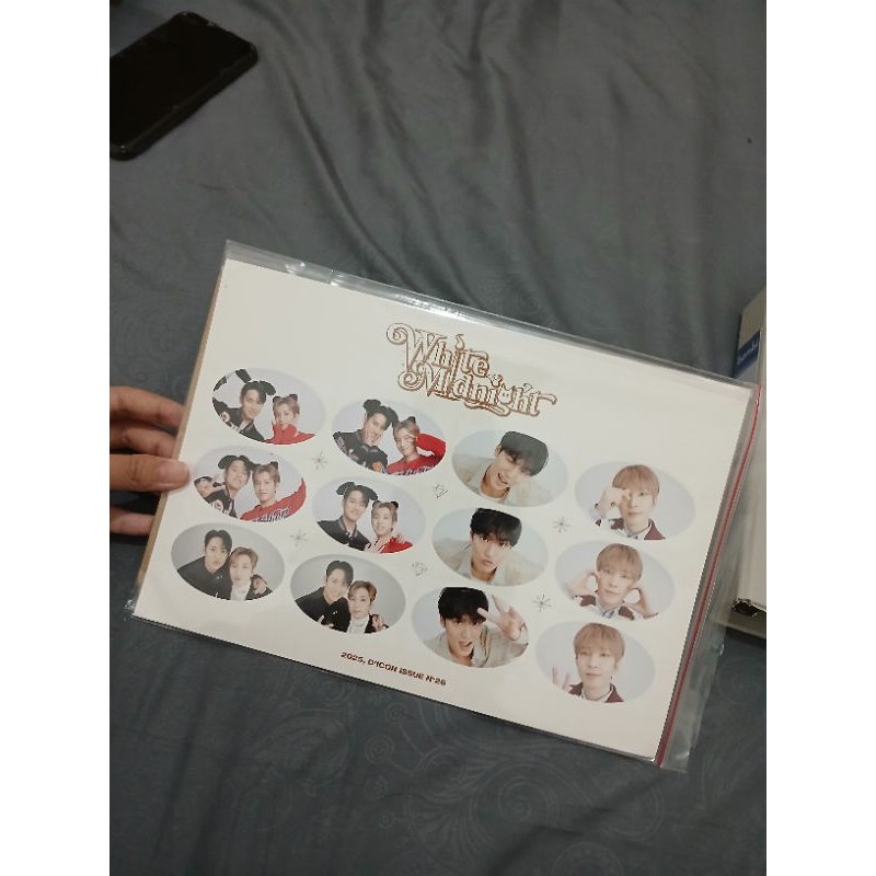 Sticker Official Dicon White Midnight Minwon