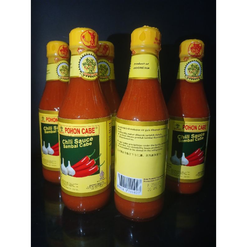 

Pohon cabe chili sauce sambal cabe 330ml - botol sedang