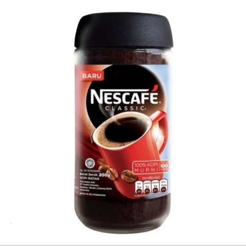 

Nescafe Classic 100gr 50 gelas kopi instan kopi hitam/ Kopi Nescafe Classic