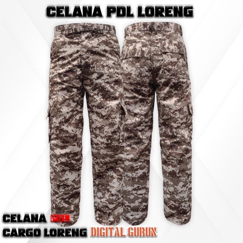 celana pdl cargo loreng gurun // celana pdl // celana pdl loreng gurun