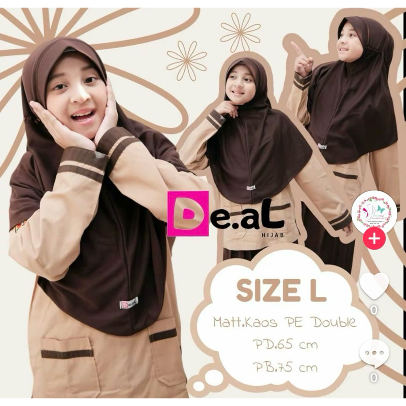 HIJAB ANAK SERUT SEKOLAH | HIJAB ANAK SD SIZE M