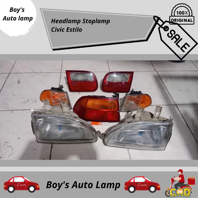 Headlamp Stoplamp Civic Estilo Original
