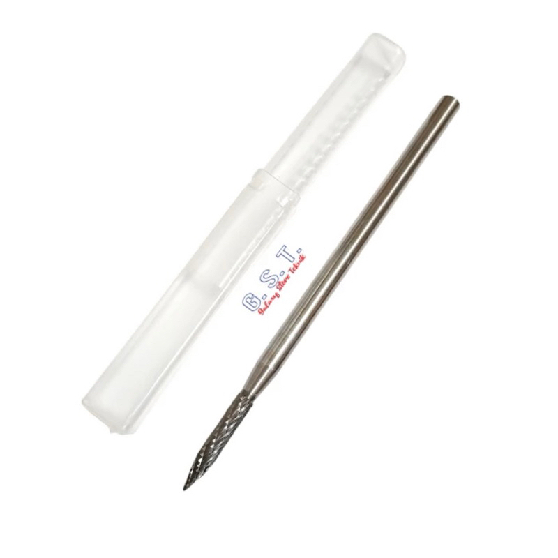 Mata cuner tuner mata porting 4.8 x 6.3 x 130mm alur silang tungsten carbide baru